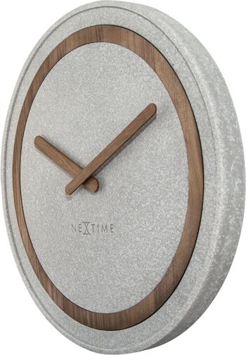 Horloge Murale - 39,5 cm - Polyrésine/Bois - 'Concreto' 3