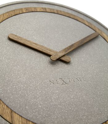 Horloge Murale - 39,5 cm - Polyrésine/Bois - 'Concreto' 4