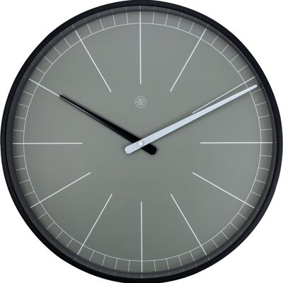 Wall clock -  40 cm - Plastic - 'Gray'