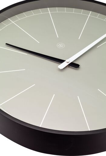 Horloge murale - 40 cm - Plastique - 'Gris' 13