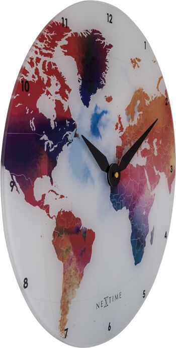 Horloge murale - 43 cm - Verre - 'Colorful World' 2