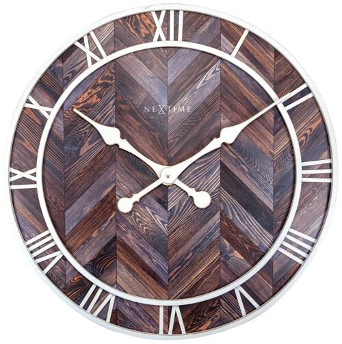 Wall clock -  58 cm - Wood/Metal - 'Roman Vintage'