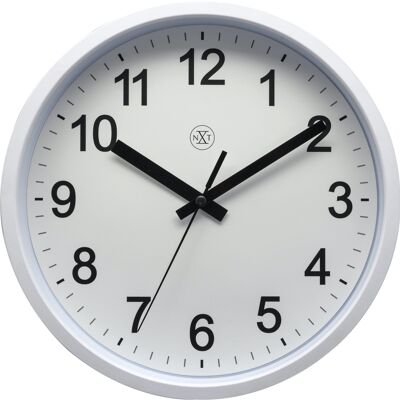 Wall clock - 25,5 cm  - Plastic -  'Robust'