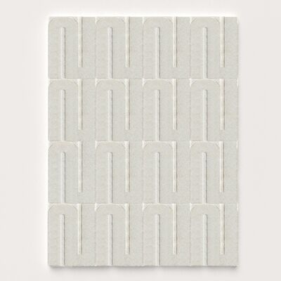 Il tappeto Opera in lana - Bianco crema