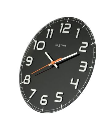 Horloge murale - 30 x 3,5 cm - Verre - 'Classy Round' 3