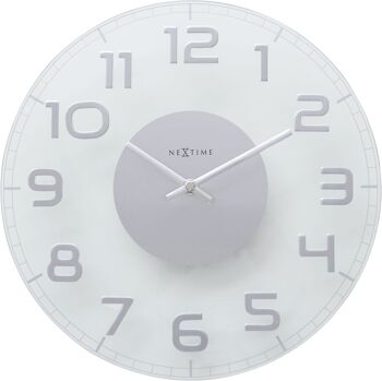 Horloge murale - 30 x 3,5 cm - Verre - 'Classy Round' 6