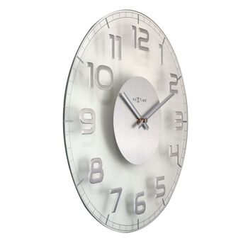 Horloge murale - 30 x 3,5 cm - Verre - 'Classy Round' 7