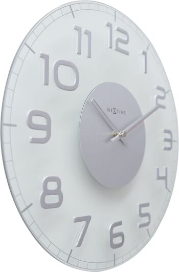 Horloge murale - 30 x 3,5 cm - Verre - 'Classy Round' 25