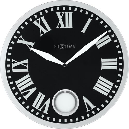 Wall clock - 43 x 4.2 cm - Glass - 'Romana'