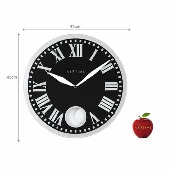 Horloge murale - 43 x 4,2 cm - Verre - 'Romana' 5