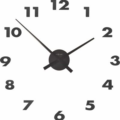 Reloj de pared - 48 x 3 cm - Aluminio - 'Manos pequeñas'