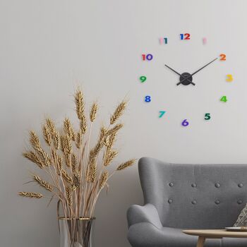 Horloge murale - 48 x 3 cm - Aluminium - 'Petites Mains' 29