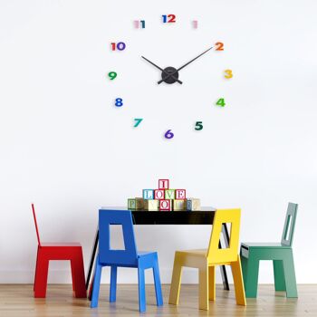 Horloge murale - 48 x 3 cm - Aluminium - 'Petites Mains' 32