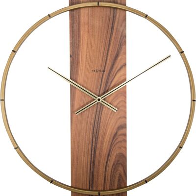 Horloge murale - 50,8 x 58,2 x4,3 cm - Bois/Acier