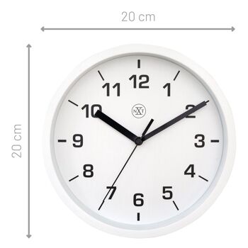 Horloge murale 20cm - Silencieuse - Plastique - "Easy Small" 3
