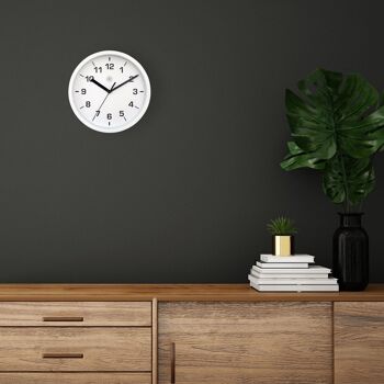 Horloge murale 20cm - Silencieuse - Plastique - "Easy Small" 7