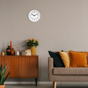 Horloge murale 20cm - Silencieuse - Plastique - "Easy Small" 9