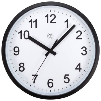 Horloge murale 25,5cm - Silencieuse - Plastique - "Robuste" 1