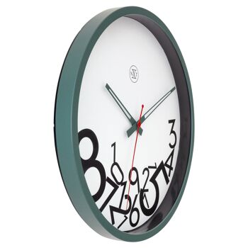 Horloge murale 30cm-Silencieuse-Plastique- "Chiffres tombés" 5