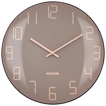 Horloge Murale Lentille en Verre Bombée 35cm - Silencieuse - Verre -"Shade" 1