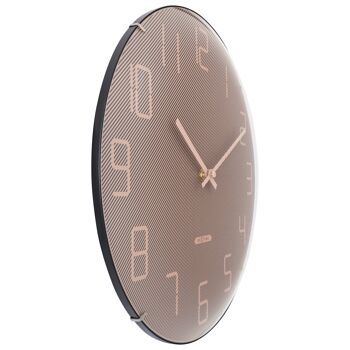Horloge Murale Lentille en Verre Bombée 35cm - Silencieuse - Verre -"Shade" 4