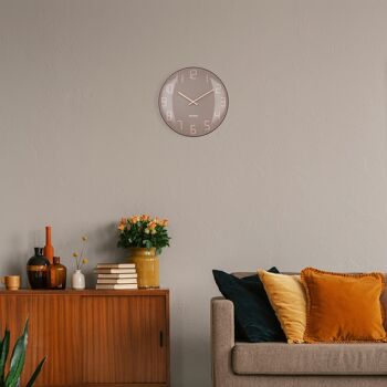 Horloge Murale Lentille en Verre Bombée 35cm - Silencieuse - Verre -"Shade" 5