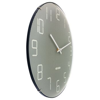 Horloge Murale Lentille en Verre Bombée 35cm - Silencieuse - Verre -"Shade" 16