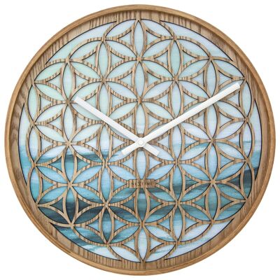 Reloj de pared 40cm - Silencioso - Verde - Madera -"Concord"