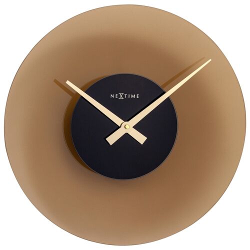 Wall Clock 40cm-Silent-Glass- "Float"