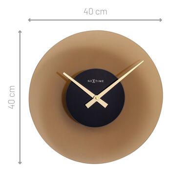 Horloge Murale 40cm-Silencieuse-Verre- "Flotteur" 5