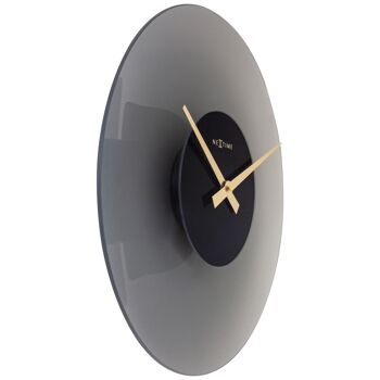 Horloge Murale 40cm-Silencieuse-Verre- "Flotteur" 11