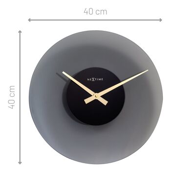 Horloge Murale 40cm-Silencieuse-Verre- "Flotteur" 14