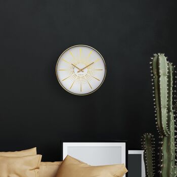 Horloge murale 40cm-Silencieux-Métal- "Excentrique" 7