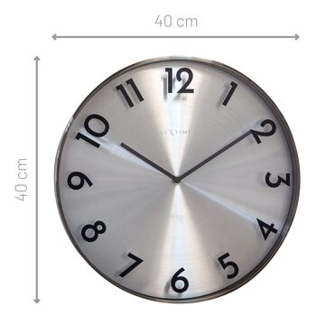 Horloge murale 40cm-Silencieuse-Métal- "Reflection" 13