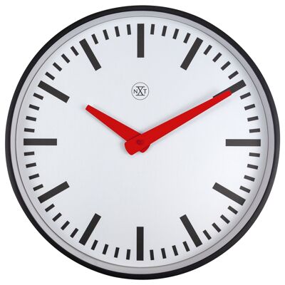 Horloge murale 40cm-Silencieux-Plastique- "Newcastle"