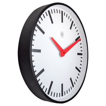 Horloge murale 40cm-Silencieux-Plastique- "Newcastle" 5