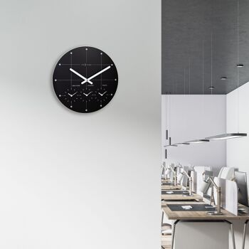 Horloge Murale 43cm-Silencieuse-Verre- "Big City" 10
