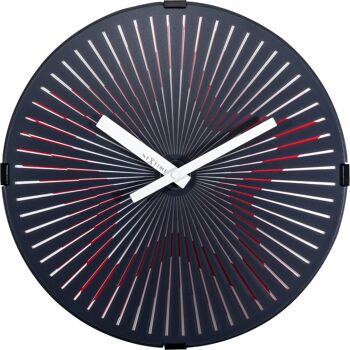 Horloge murale- 30 cm - Plastique - Motion clock- 'Motion Star - Rouge' 1