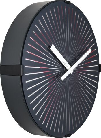 Horloge murale- 30 cm - Plastique - Motion clock- 'Motion Star - Rouge' 2