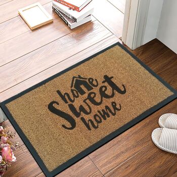 Tapis coco "sweet home" 60 x 40 cm paillasson paillasson paillasson tapis anti-poussière porte d'entrée 5