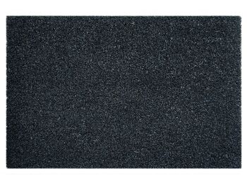 Tapis coco "uni gris 60x40cm" tapis anti-salissures paillasson paillasson monochrome pour porte d'entrée 3 couleurs 3
