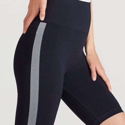 Cora Seamless Shaping Biker Short with Stripes