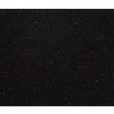 Tappetino cocco "uni black 60x40cm" zerbino zerbino zerbino monocromatico per porta d'ingresso 3 colori