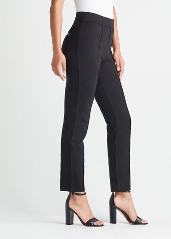 Pantalon droit coupe ajustée en ponte 3