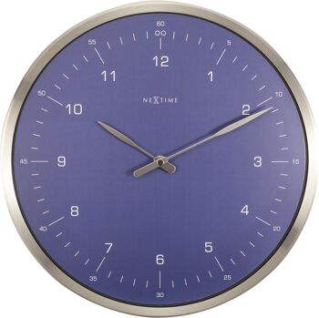 Horloge murale - 33 cm - Métal - Verre en forme de dôme - '60 Minutes' 1