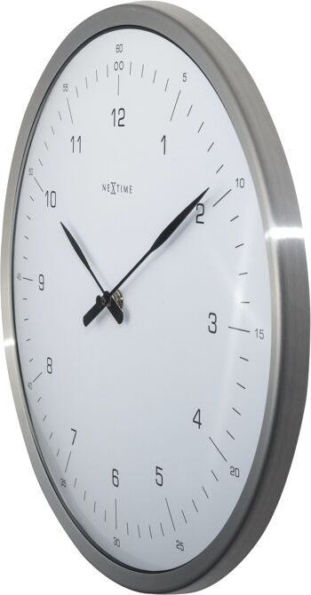 Horloge murale - 33 cm - Métal - Verre en forme de dôme - '60 Minutes' 12