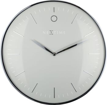 Horloge murale - 40 cm - Métal - Verre en forme de dôme - 'Glamour' 1