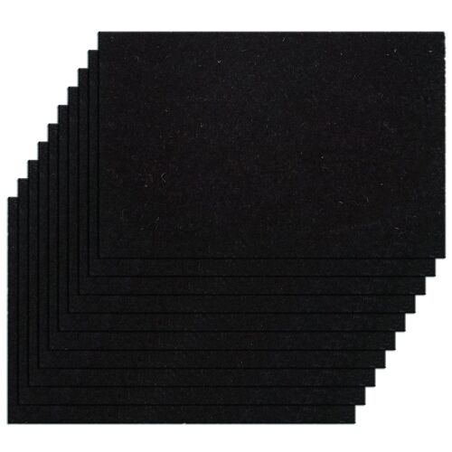 10er Set Türvorleger "uni schwarz 60x40cm" Schmutzfangmatte Fußmatte Fußabtreter einfarbig für Haustür 3 Farben