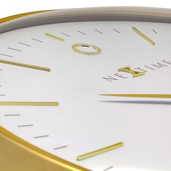 Horloge murale - 40 cm - Métal - Verre en forme de dôme - 'Glamour' 7