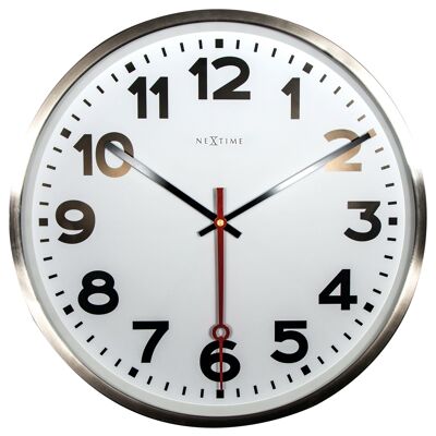 Horloge murale - 55 cm - Aluminium - 'Super Station Numbers'